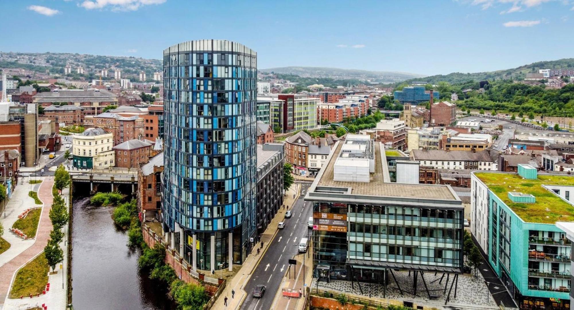 Penthouse Gem, Central, Scenic Views, Stylish, Modern, City Centre 2Br Sheffield Eksteriør bilde
